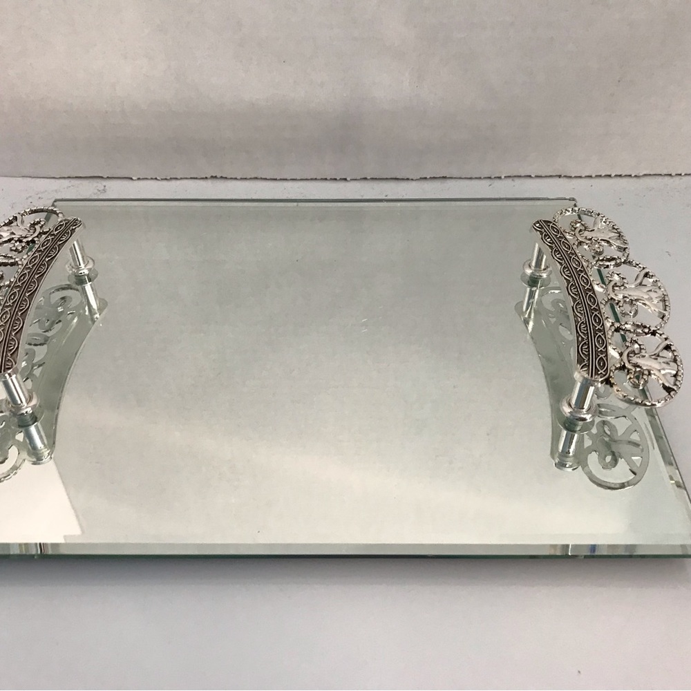 Elegance Silver Margarita Mirror Tray
